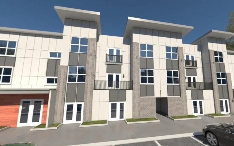 a large building with many windows